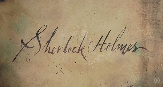 Graphic-ExchanGE - a selection of graphic projects - Sherlock Holmes by Prologue #sherlock #animation #design #titles #film #holmes