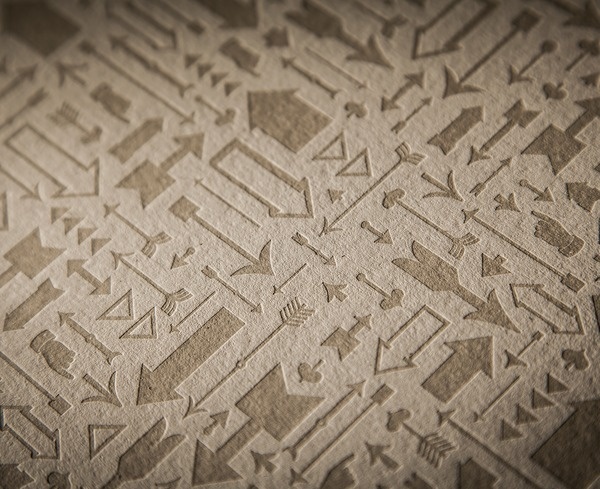 Arrows Letterpress Print #print #forward #letterpress #arrows #it #saa #impression #eames