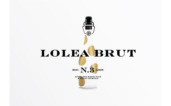 #packaging #identity #Lolea #sangria #gold #white #polkadot