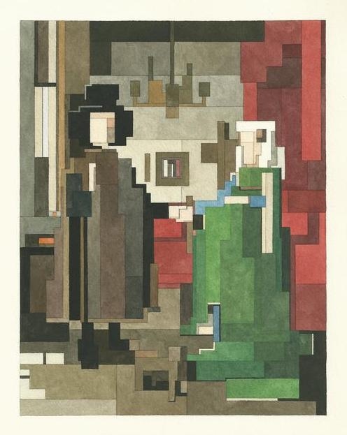 #watercolor #geometric #painting #classic