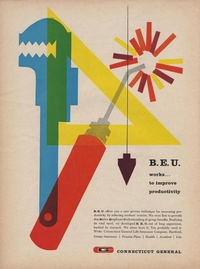 All sizes | Connecticut General B.E.U. Ad | Flickr - Photo Sharing! #advert #colour #retro #vintage
