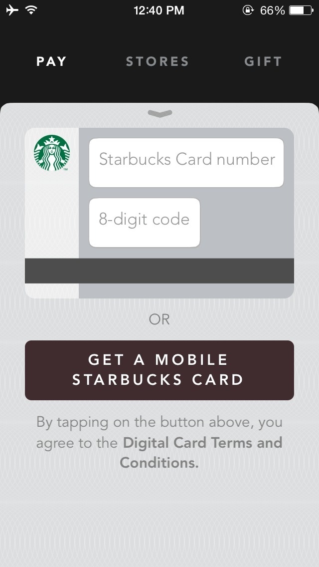 Starbucks #iphone #ui