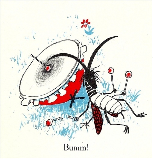 Sumse Sumsebrumm - 50 Watts #drum #insect #illustration #exhausted #beat #bang