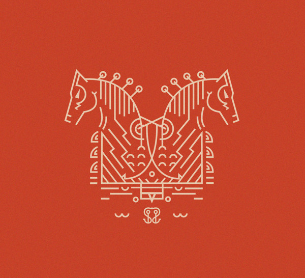 Experimental typeface inspired by Norse mythology Sleipnir #font #design #typeface #norse #scandinavia #typography
