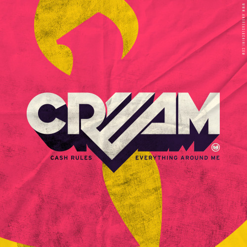 "CREAM" #wutang #typography #hiphop #retro #pink #poster
