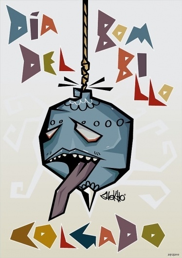Bombillo Colgao on the Behance Network #vector #poster #ecuador