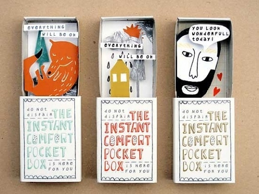 Kim Welling: The Instant Comfort Pocket Box #illustration #graphic #pocket