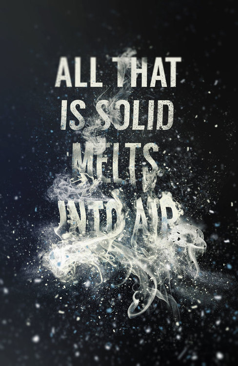 Typeverything.com "All that is solid melts into air" by Steven Bonner. #type
