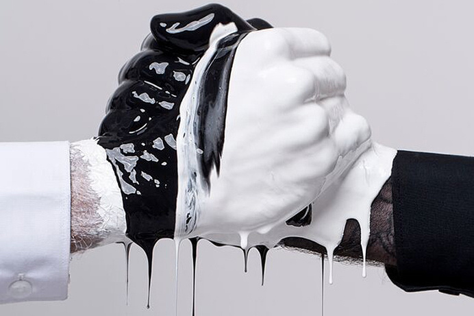 CYRCLE and vna Magazine Issue #31 hands drip black white