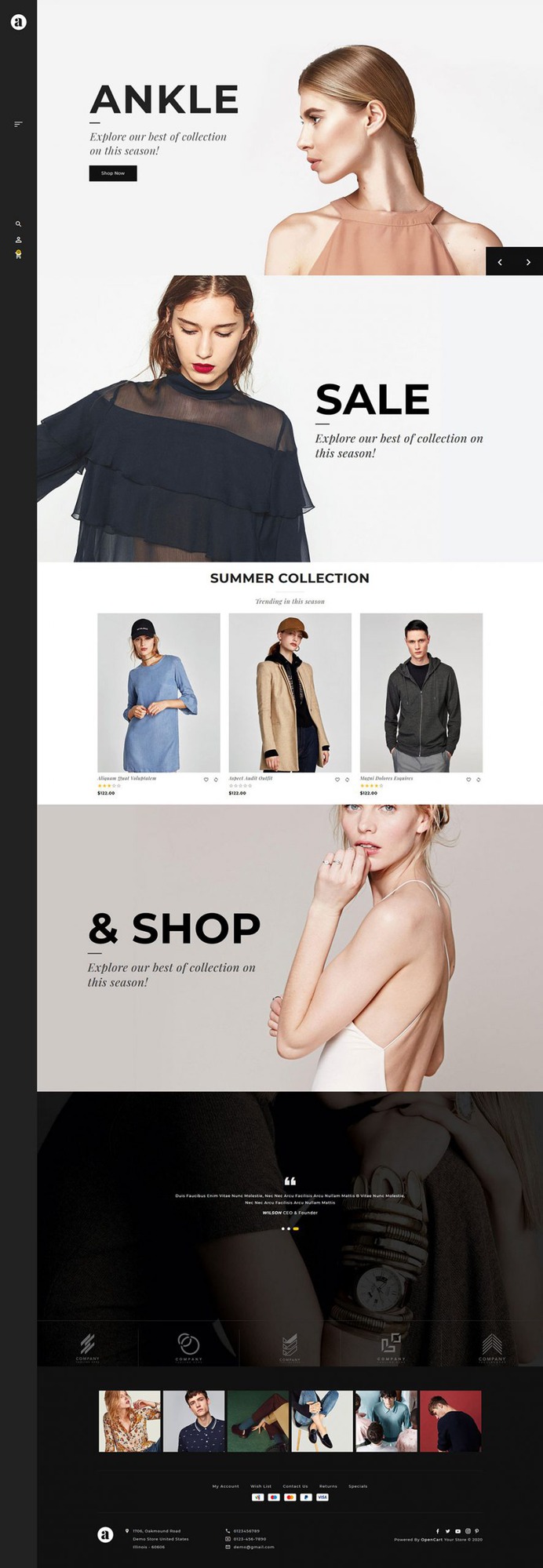 ankle - Boutique OpenCart Multi-Purpose Responsive Theme | TemplateTrip