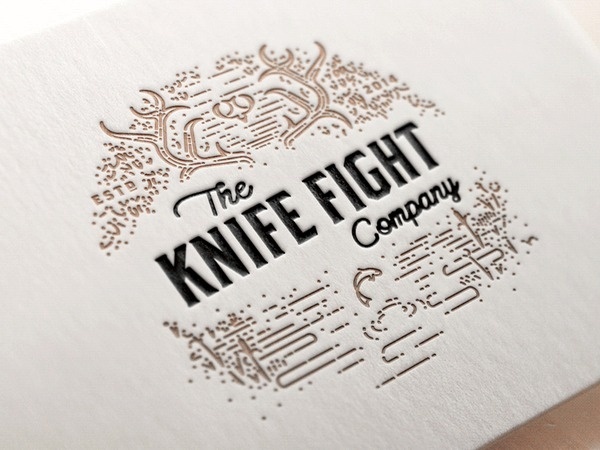 Mock fight #antlers #lettering #illustration #logo #typography