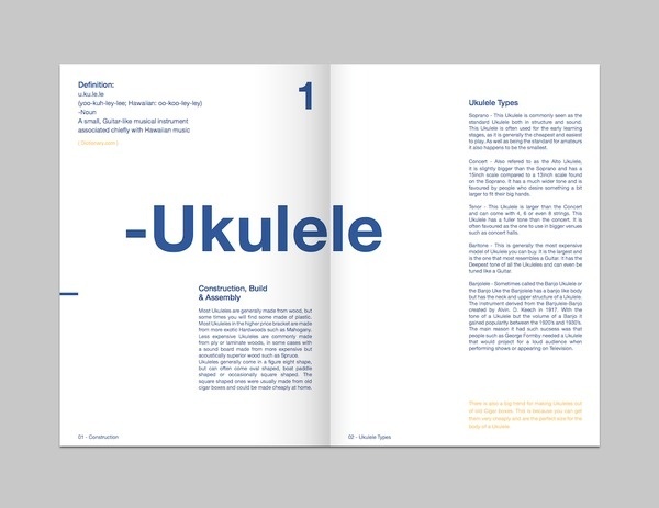Matt Jones. Design Blog #ukulele #design #graphic #book #booklet #typography