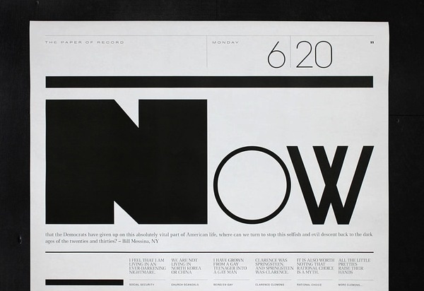 The Paper of Record #typography #layout #lettering #newspaper