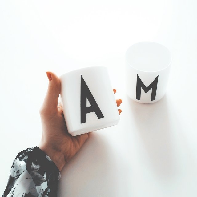 Letter Mugs by Arne Jacobsen #letter #wishlist #mug