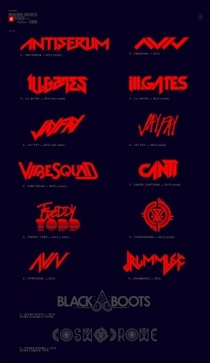 Logos / Covers on the Behance Network #red #music #logo #band #typography
