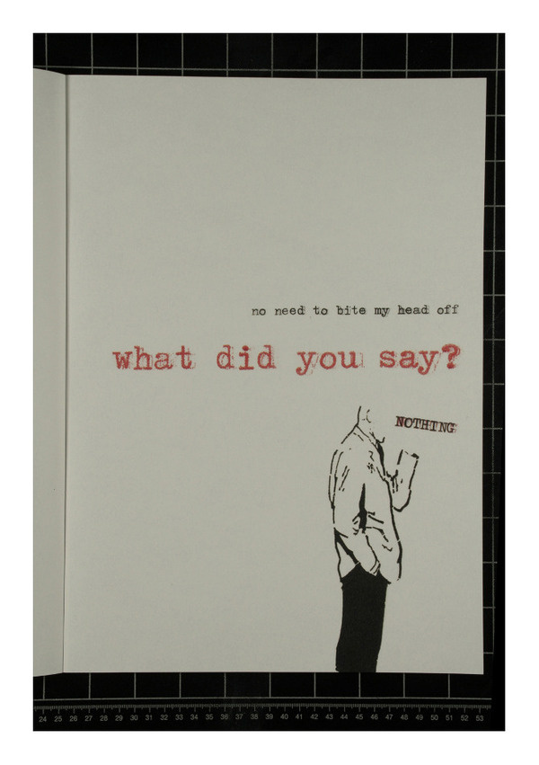Nothing #typography #book #nothing #typewriter #letraset