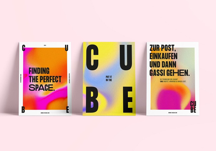 CUBE - Mindsparkle Mag Chung-Yun Yoo designed the branding for CUBE. Going to the supermarket, walking to work, dancing in the club: We are constantly moving. #logo #packaging #identity #branding #design #color #photography #graphic #design #gallery #blog #project #mindsparkle #mag #beautiful #portfolio #designer
