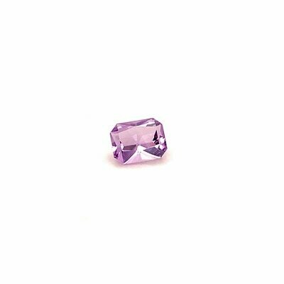 Mock Emerald cut rectangle 1.89 ct Amethyst 8.4mm X 6.8mm