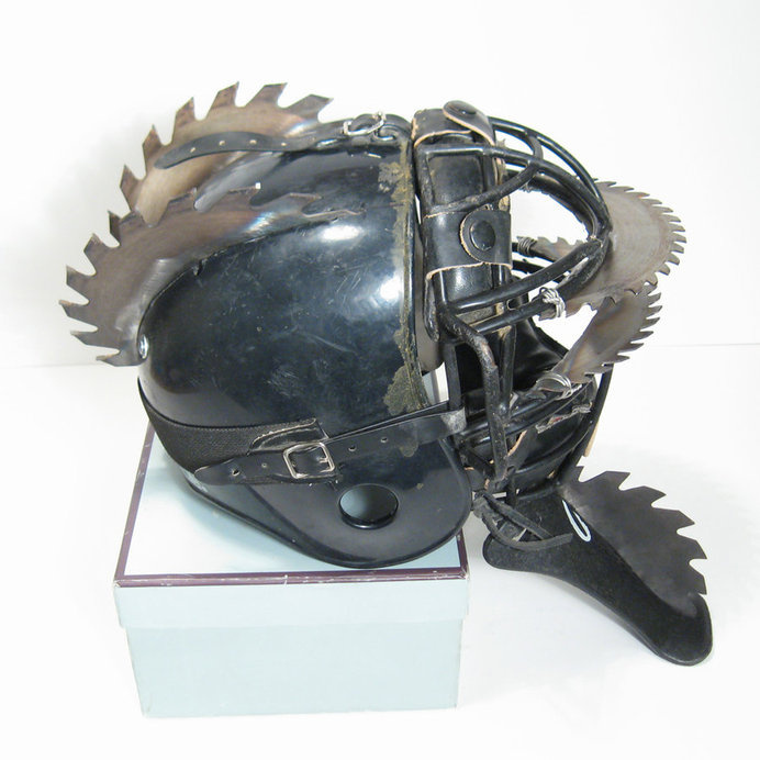 Wasteland Raider Saw Helmet by swanboy on deviantART #helmet #wasteland