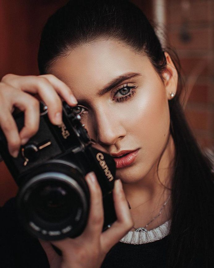 Moody Female Portrait Photography by Javier Sulbaran
