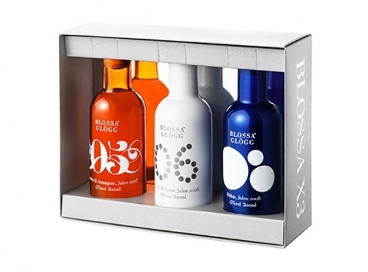 Blossa packaging design photo on Vizeer.com #packaging #wine #blossa #glogg #typography