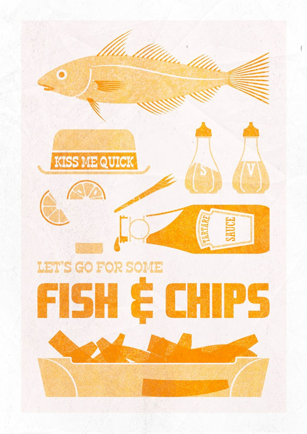 Let's Go For Some Fish and Chips. #vintage