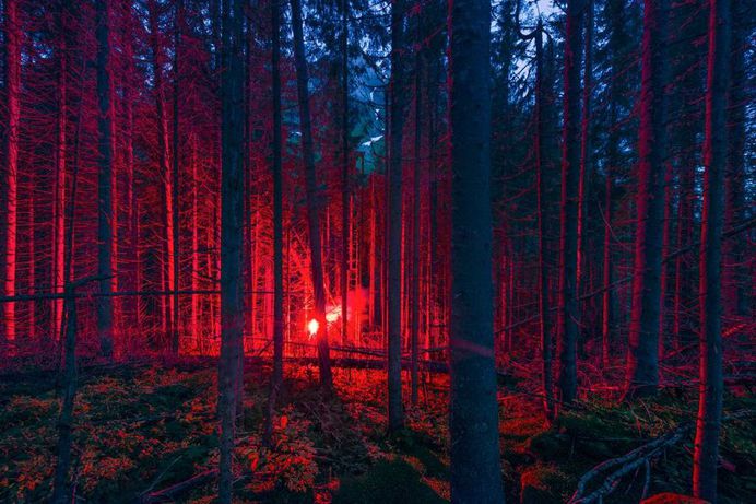 Aeon: Fiery Red Nordic Landscapes by Oystein Sture Aspelund