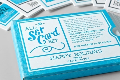 design work life » Colle + McVoy All-Set Card Set #holidays #happy #cards