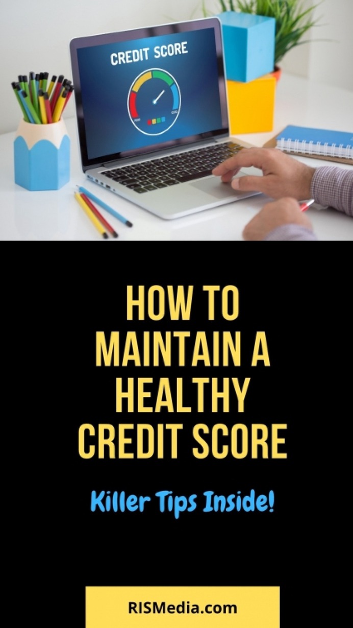 Tips to Maintain a Healthy Credit Score Infographic