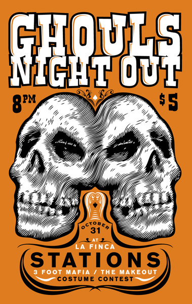 Ghouls Night Out - Gig Poster