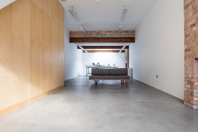 Minimal studio space. Home of Michael Landy. © Anton Rodriguez. #studio #workspace