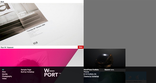 Wportfolio Alt. - Minimal Portfolio Theme for WordPress #portfolio #design #based #website #grid #photography #minimal #art #wordpress