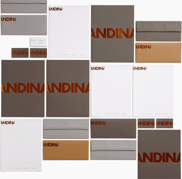 Kevin Cantrell Design/ Andina Identity #type #identity #stationary #typography