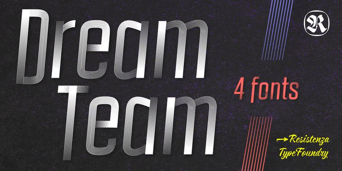 Fontspring | DreamTeam Fonts by Resistenza.es