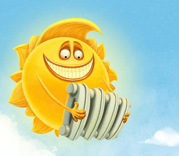 Innovations are simple! #age #solar #battery #radiator