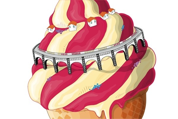 Monte Verde Festival '13 on Behance #cream #cone #design #vibrant #illustration #art #summer #lolly #ice #colour #treat