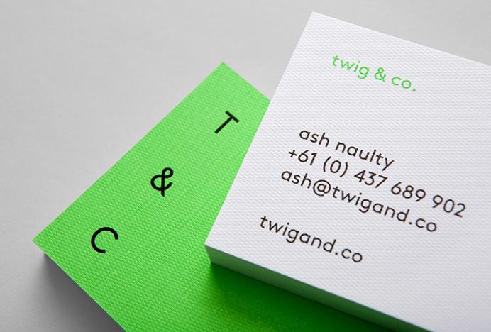 Twig & Co. by Mildred & Duck #business #card #logo