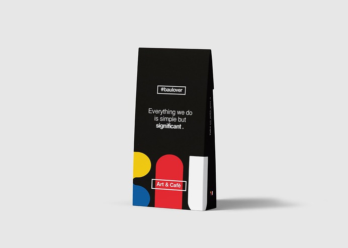 Bau Branding - Mindsparkle Mag Bau designed by Leandra Rexhepi is a coffee shop and is created for all the coffe & art lovers. #logo #packaging #identity #branding #design #color #photography #graphic #design #gallery #blog #project #mindsparkle #mag #beautiful #portfolio #designer