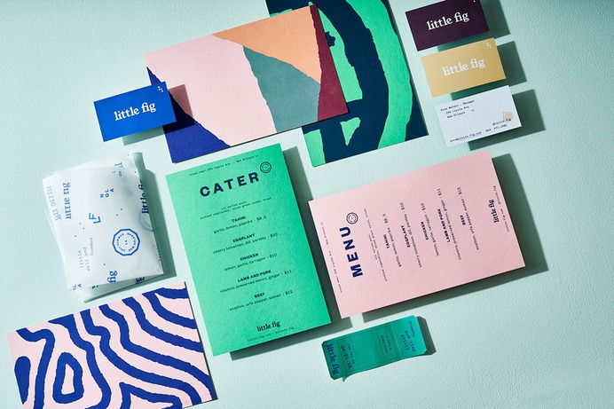 Little Fig Branding - Mindsparkle Mag SDCO Partners designed the new branding for Little Fig – a food restaurant specialised in deli and hummus located in the pythian Market in Louisiana USA #packaging #identity #branding #design #color #photography #graphic #design #gallery #blog #project #mindsparkle #mag #beautiful #portfolio #designer