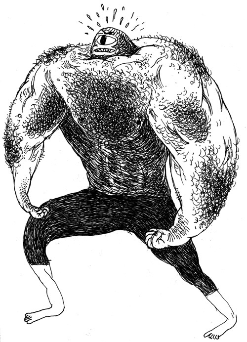 Portfolio - Three : Josh Holinaty #hairy #drawing