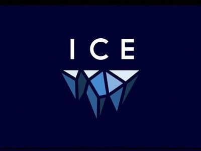 Dribbble - ICE by Michael Spitz #logo #ice #crystals
