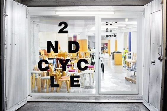 Artek 2nd Cycle logo. Design: Tony Eräpuro #logo #window #sticker #vinyl #furniture #alvaraalto