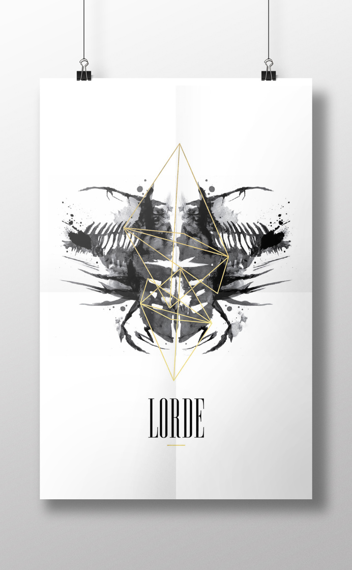 lorde band poster, band, poster design, poster, music album, fan art, album, music, graphic design, simple design, clean design, fashion, li