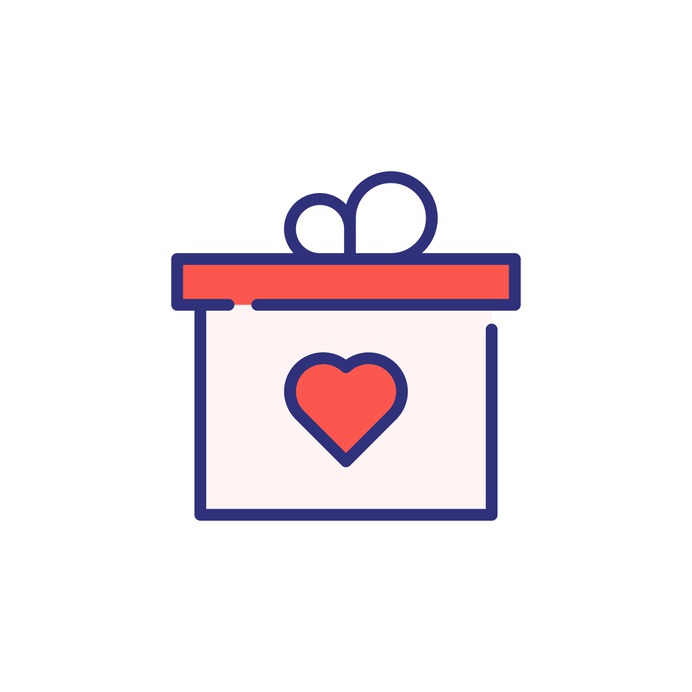 See more icon inspiration related to gift, present, love and romance, miscellaneous, gift box, package, heart, love and box on Flaticon.