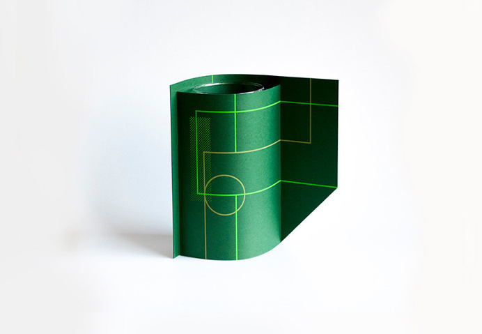 made by david boon - graphic paper vase - screenprinting