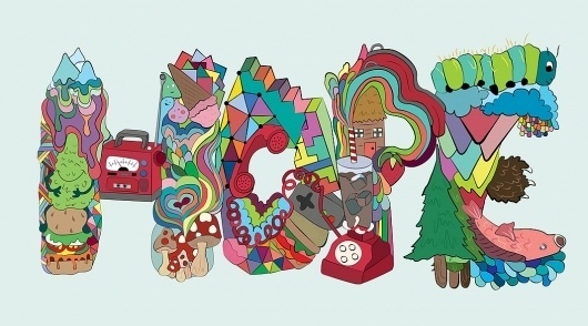 HOPE LITTLE ILLUSTRATION + DESIGN #illustration #hope #typography