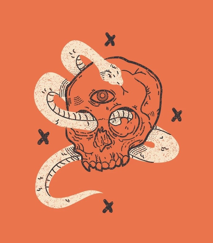 How to Make a Vintage Skull Illustration in Adobe Illustrator
