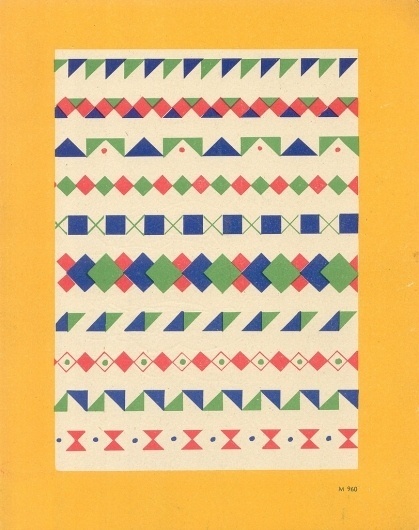 Pattern / Shapes #pattern #print #design #graphic #book #shapes #vintage