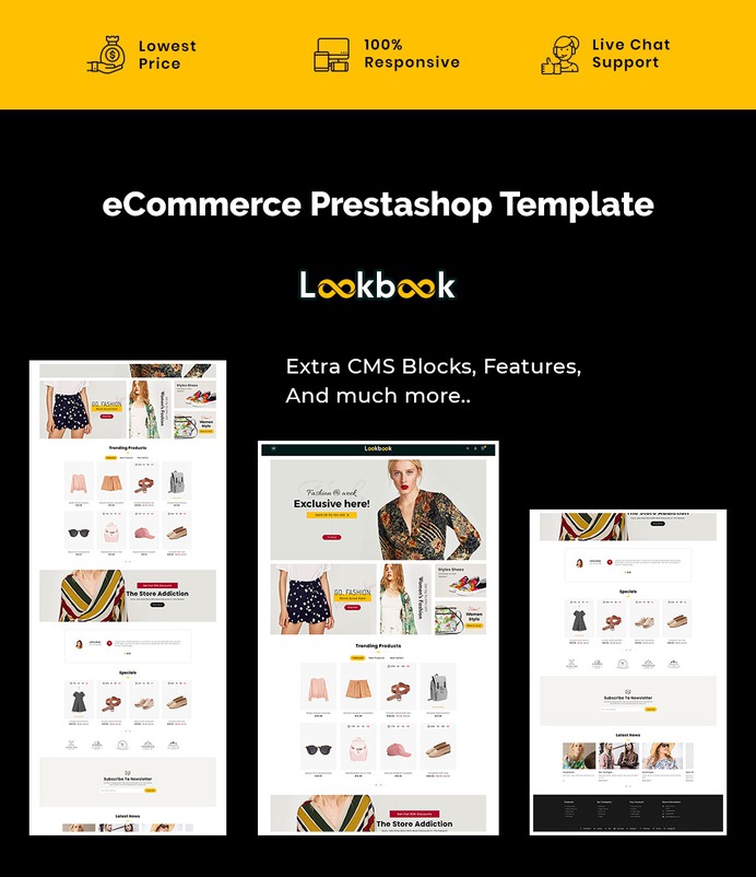 #Lookbook - #Fashion #Boutique #Apparels – #Prestashop #Responsive #Theme | #TemplateTrip #eCommerce #Website #Design #Template