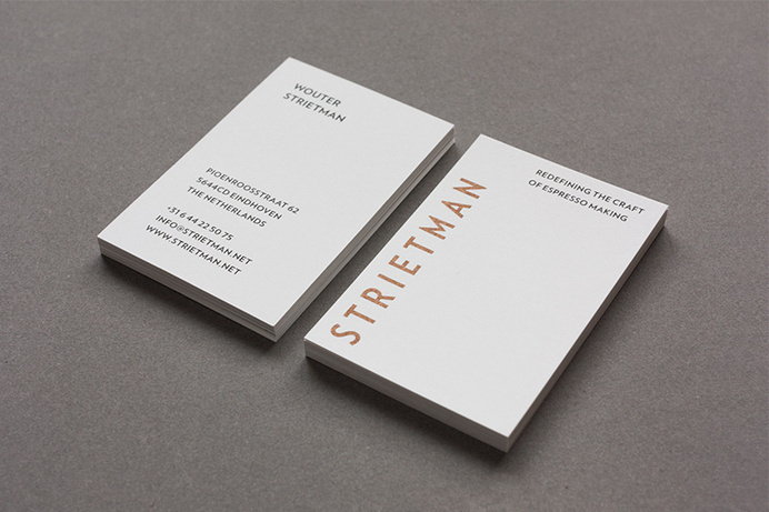 Vincent-Meertens-Strietman-Identity_05 #business #stationary #branding #card #print #copper #strietman #identity #pms #coffee